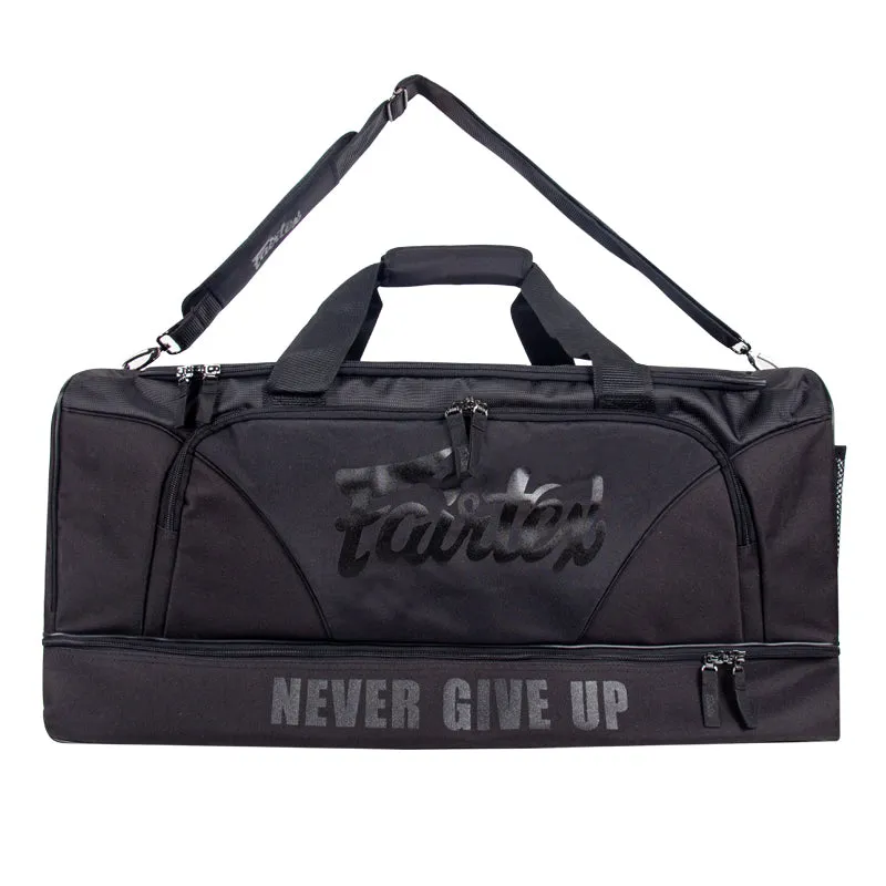 FAIRTEX BAG2 HEAVY DUTY TRAINING GYM BAG Black Black 70 x 33 x 32 cm