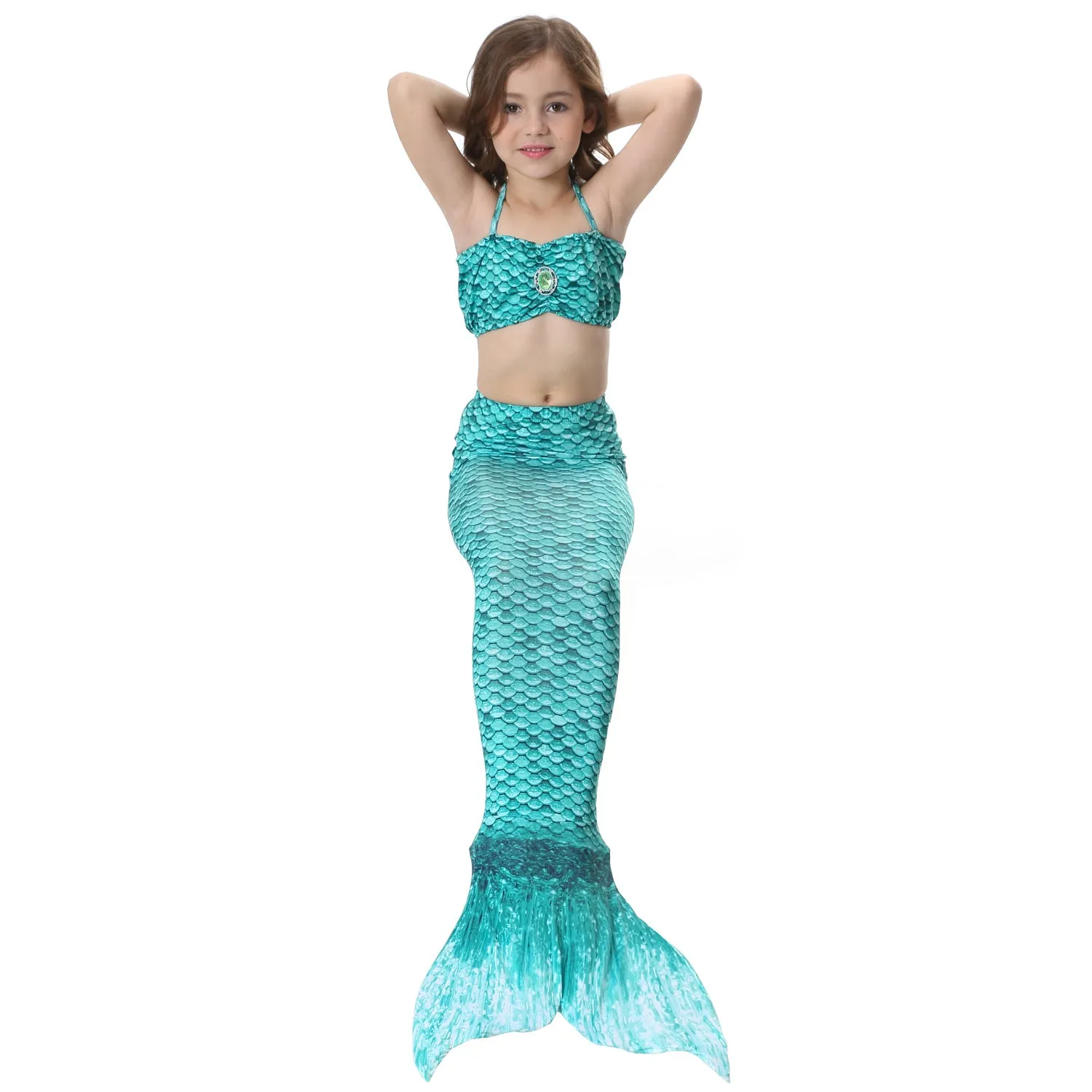 Fancydresswale Mermaid swimsuit costume for Girls- Purple