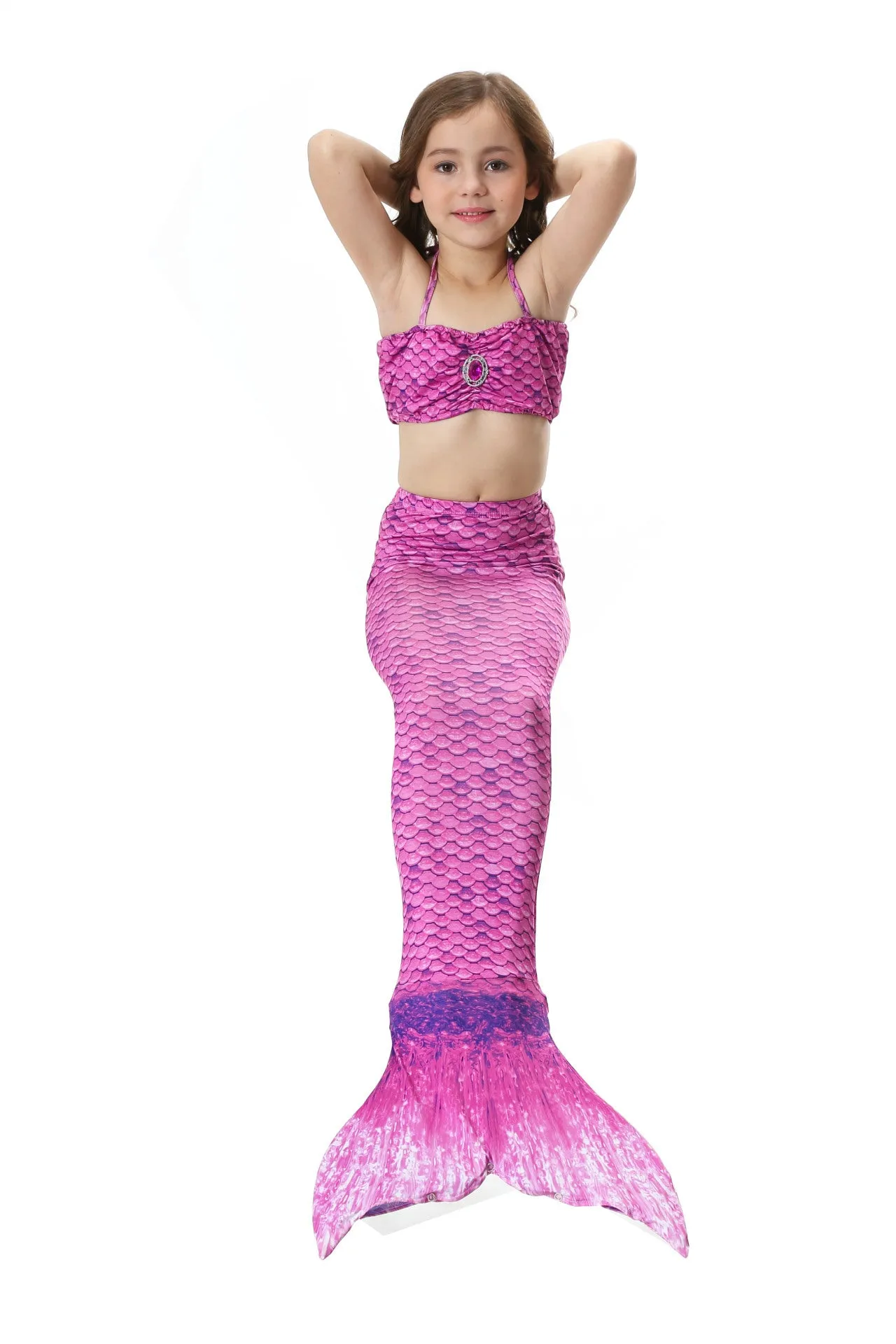 Fancydresswale Mermaid swimsuit costume for Girls- Purple