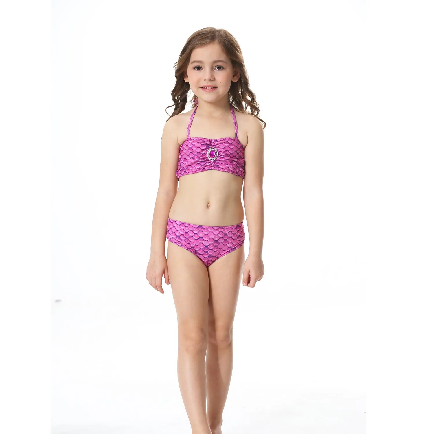 Fancydresswale Mermaid swimsuit costume for Girls- Purple