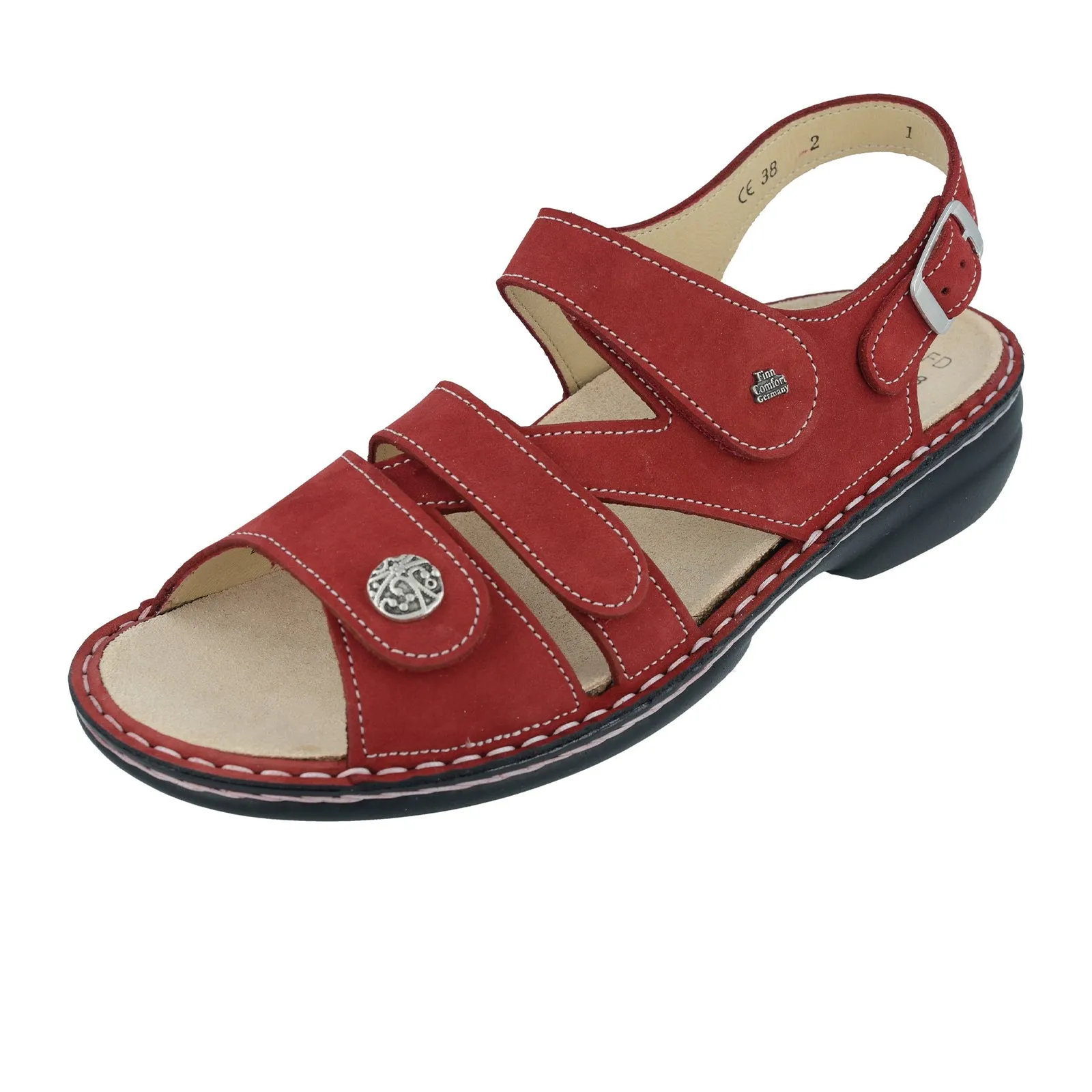 Finn Comfort Gomera-S Backstrap Sandal (Women) - Chili Nubuk