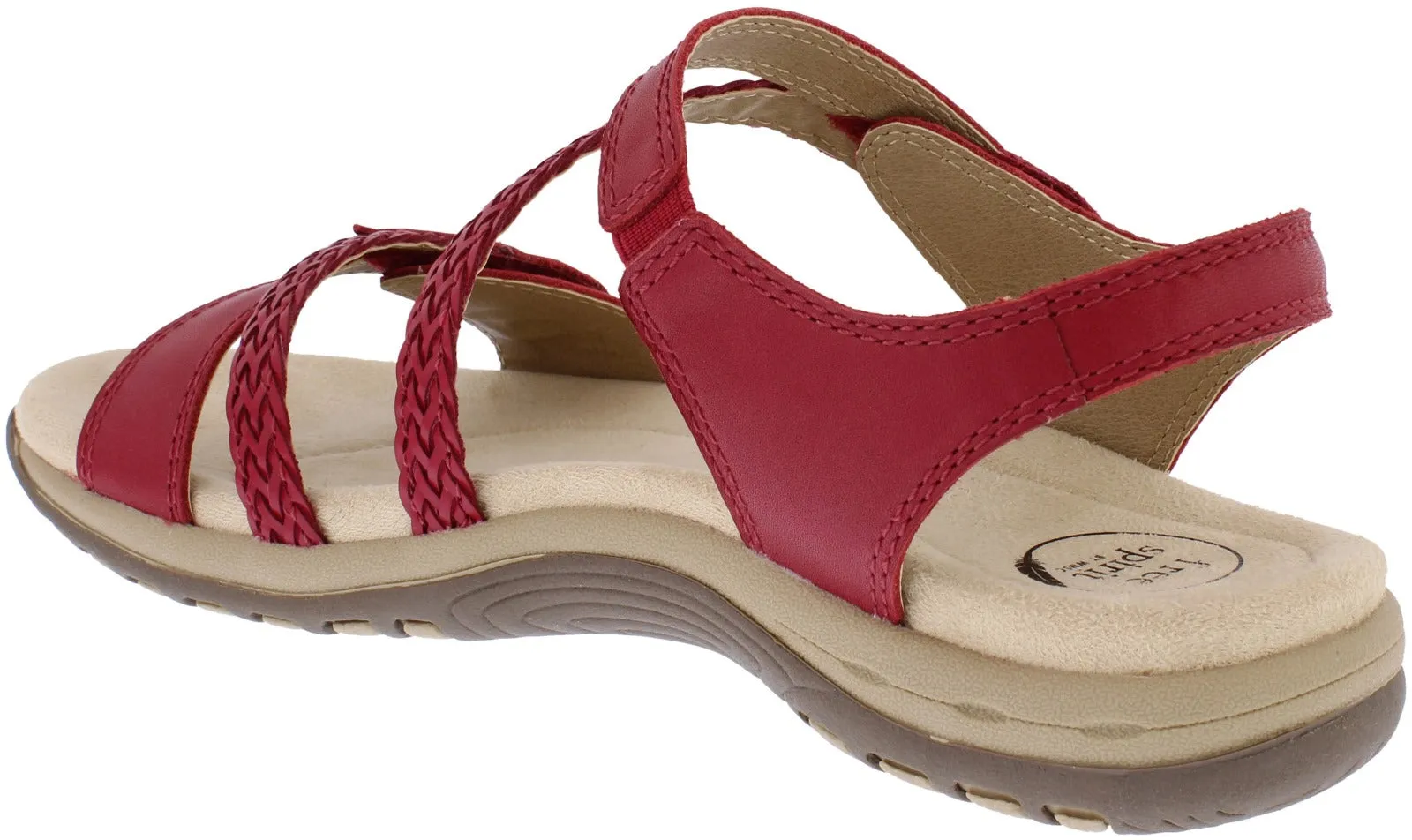 Free Spirit Malibu Chilli Pepper Women's Casual Touch Fastening Sandals