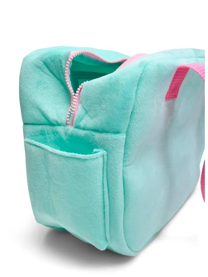 Girls Swimwear | Tote Beach Bag- Teal: Mermaid | Bling 2o