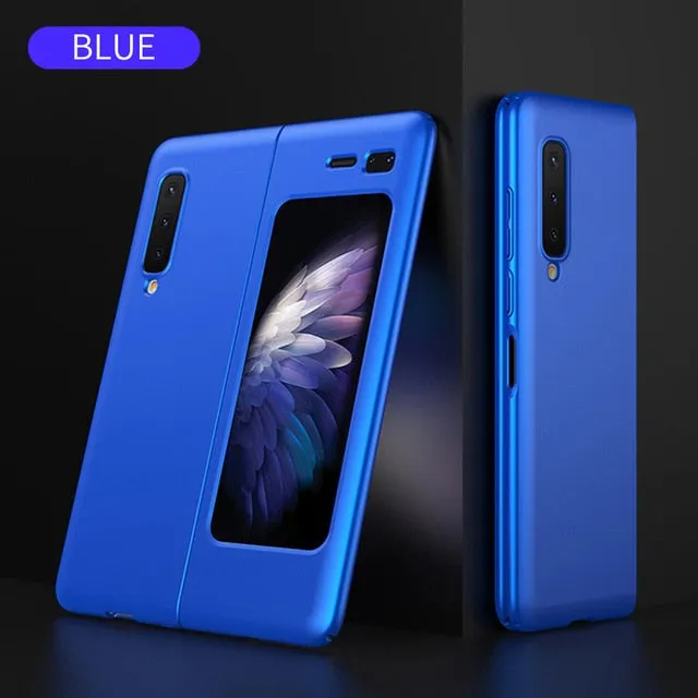 GKK Original For Samsung Galaxy Fold Case Anti-knock Full Protection Ultra-thin Flip Matte Hard PC Cover For Samsung Fold Coque