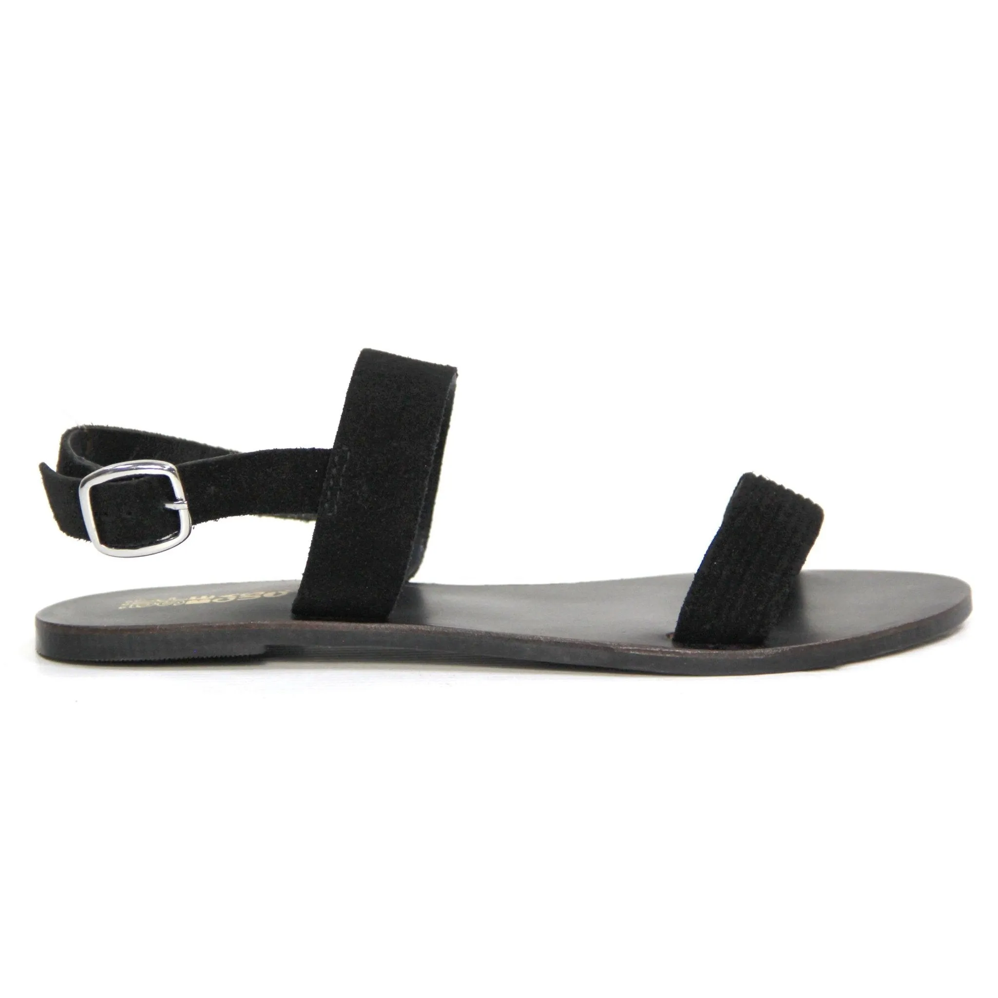 Just Because Bula Sandal in Black Leather