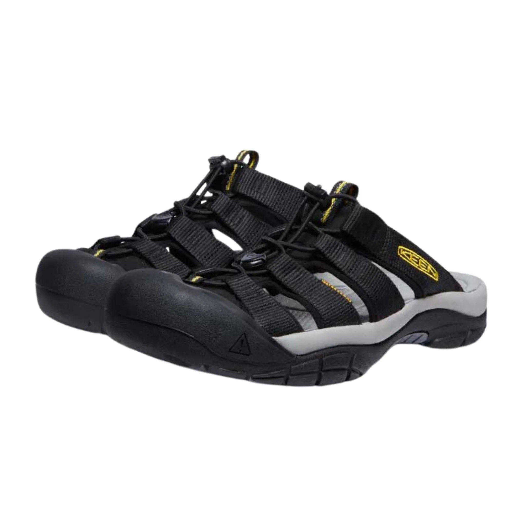 KEEN Men's Newport Slide - Black/Keen Yellow