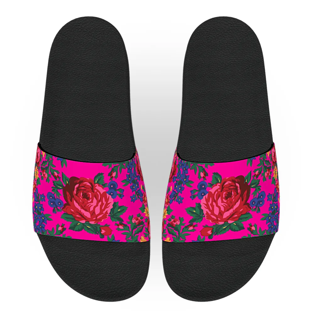 Kokum Floral (Pink) - Unisex Slide Sandal