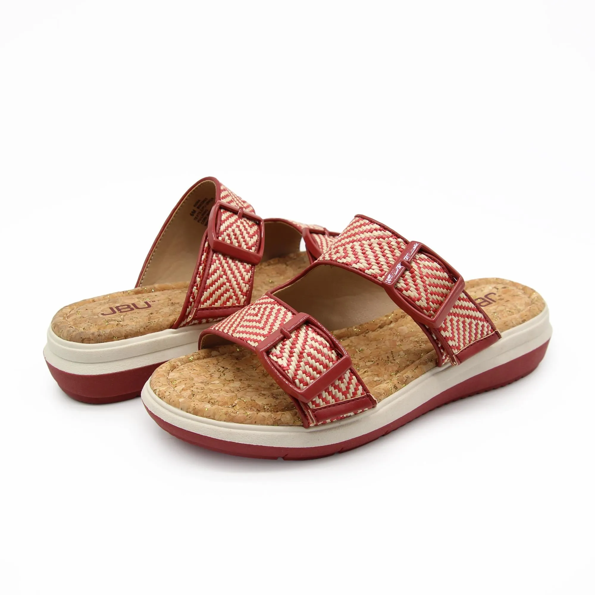 Kona Red/Cream Raffia