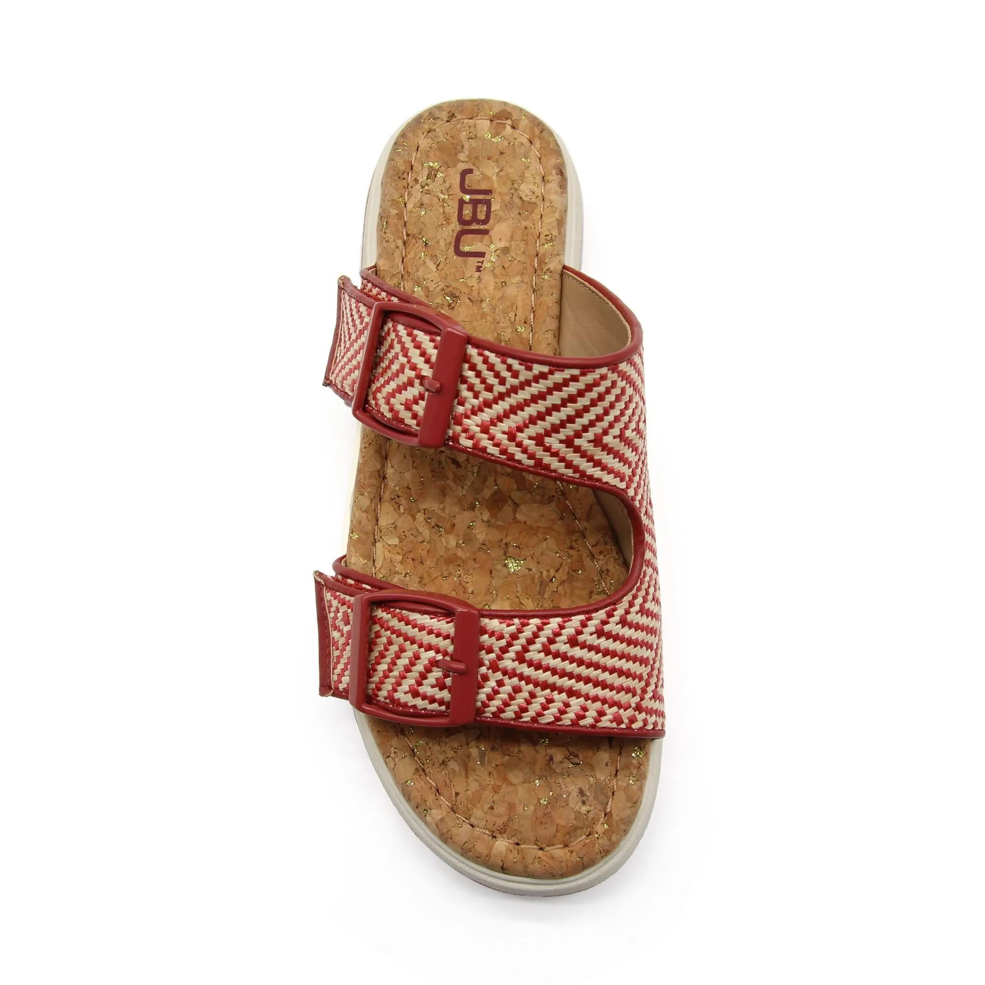 Kona Red/Cream Raffia