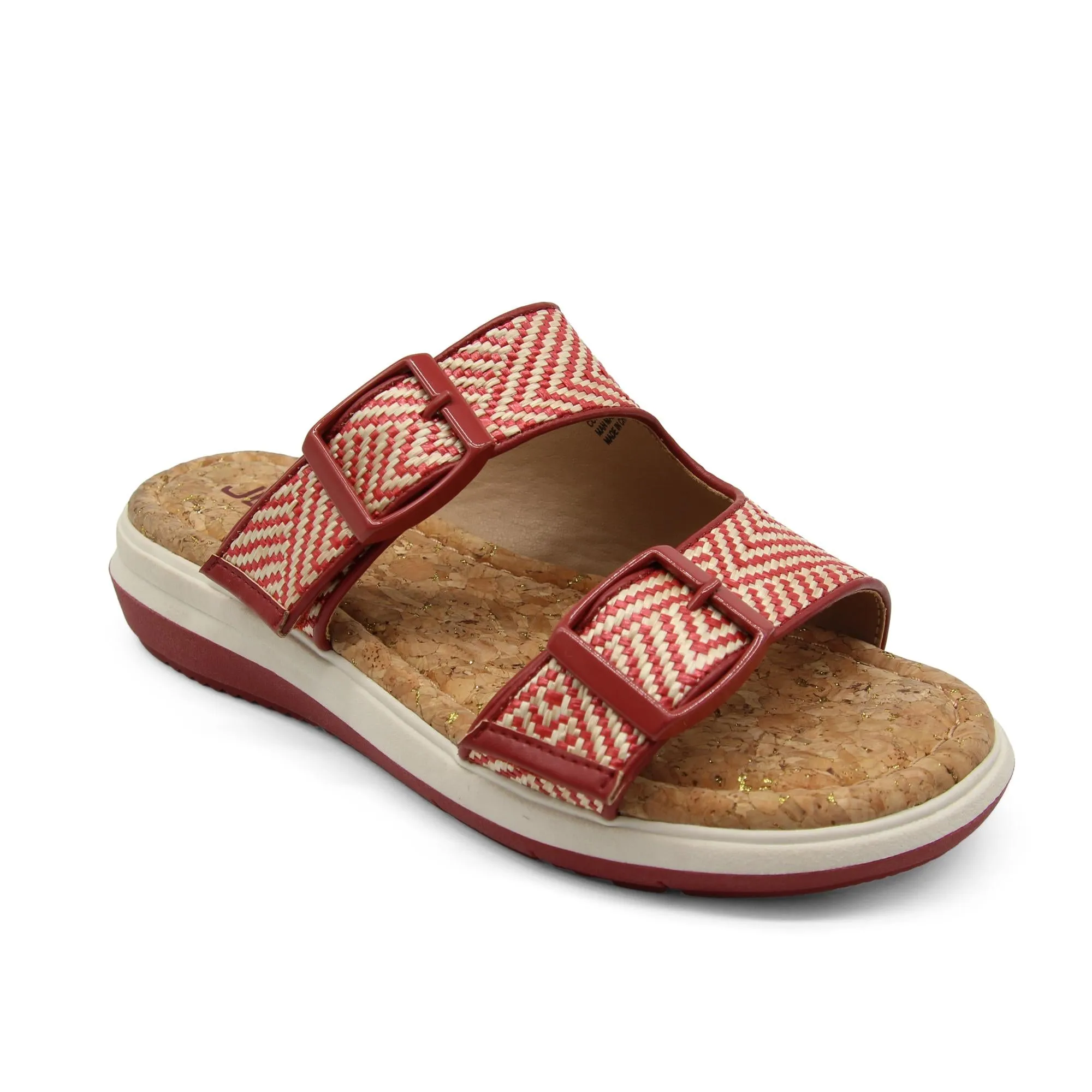 Kona Red/Cream Raffia