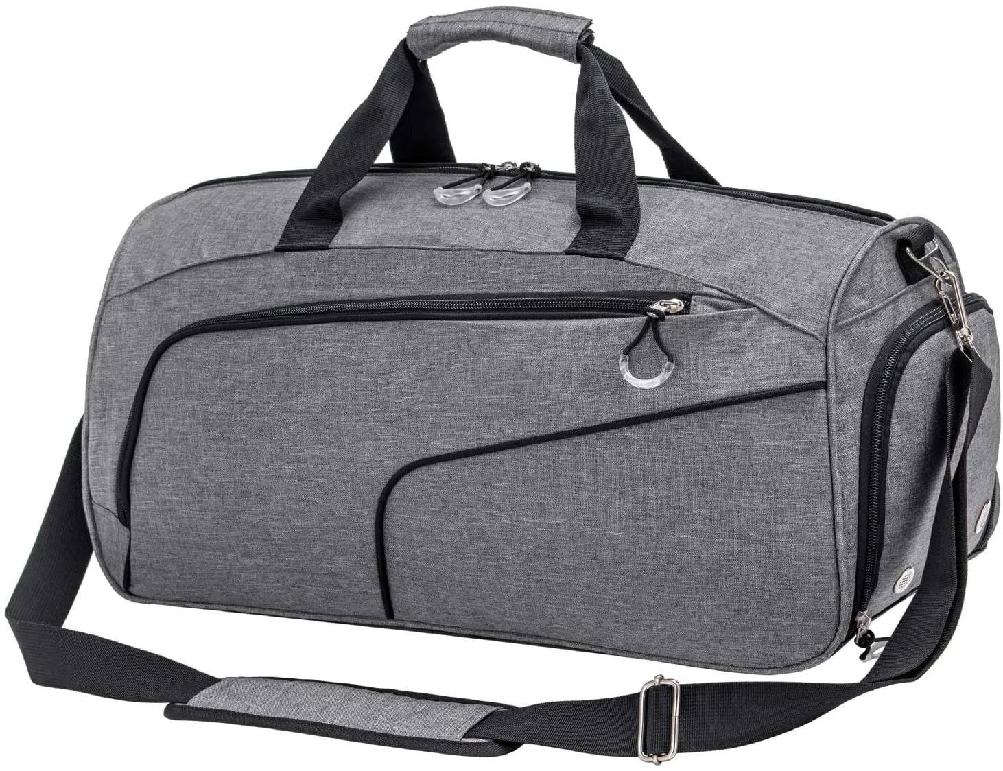 KSportsX™ 20" Oxford Duffel Gym/Travel Bag - Shoe Compartment, Wet Pocket - Overnight Bag