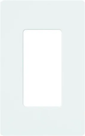 Lutron Claro 1 Gang Decorator/Rocker Wallplate, Gloss, White (1-Pack) |