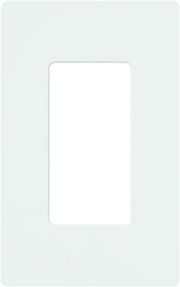 Lutron Claro 1 Gang Decorator/Rocker Wallplate, Gloss, White (1-Pack) |