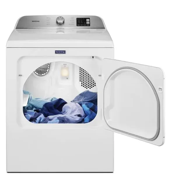 MAYTAG 7.0 cu. ft. 240-Volt White Electric Vented Dryer with Moisture Sensing