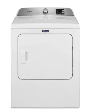 MAYTAG 7.0 cu. ft. 240-Volt White Electric Vented Dryer with Moisture Sensing