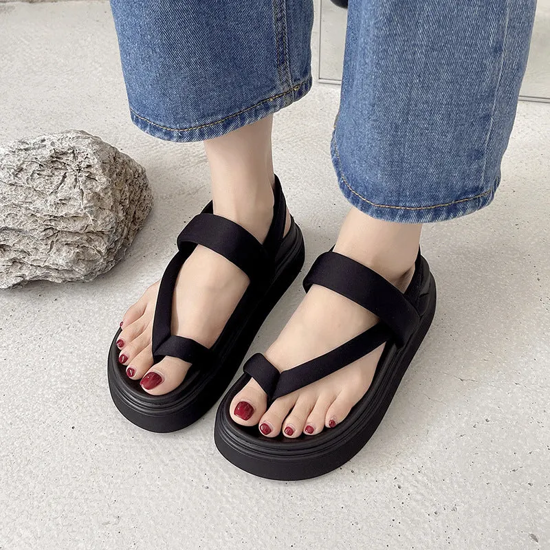 Muffin Bottom Fashion Casual Clip Toe Slipper Sandals Flip Flops