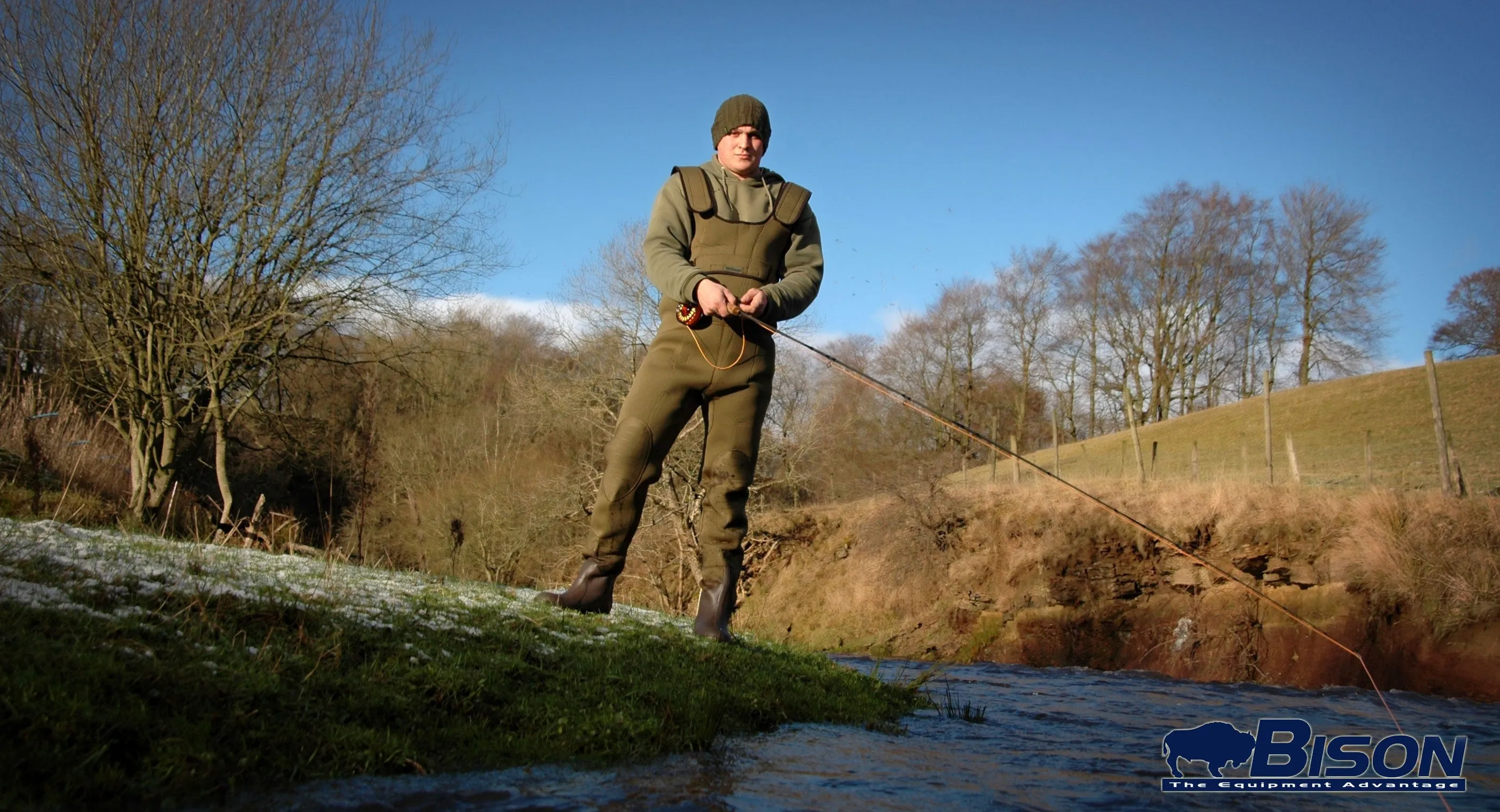 NEOPRENE CHEST WADERS, BISON 5mm FULL BODIED