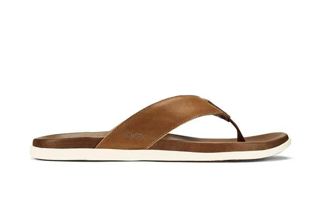 OluKai Mens Nalukai Leather Beach Sandal