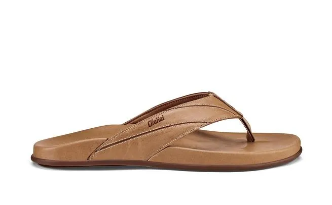 OluKai Mens Pīkoi Leather Beach Sandal