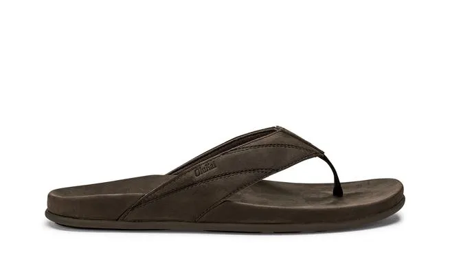 OluKai Mens Pīkoi Leather Beach Sandal