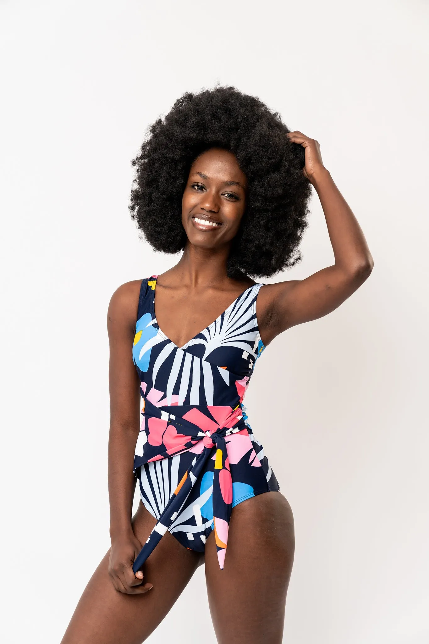 Palm Beach One Piece | Blue Wave Floral