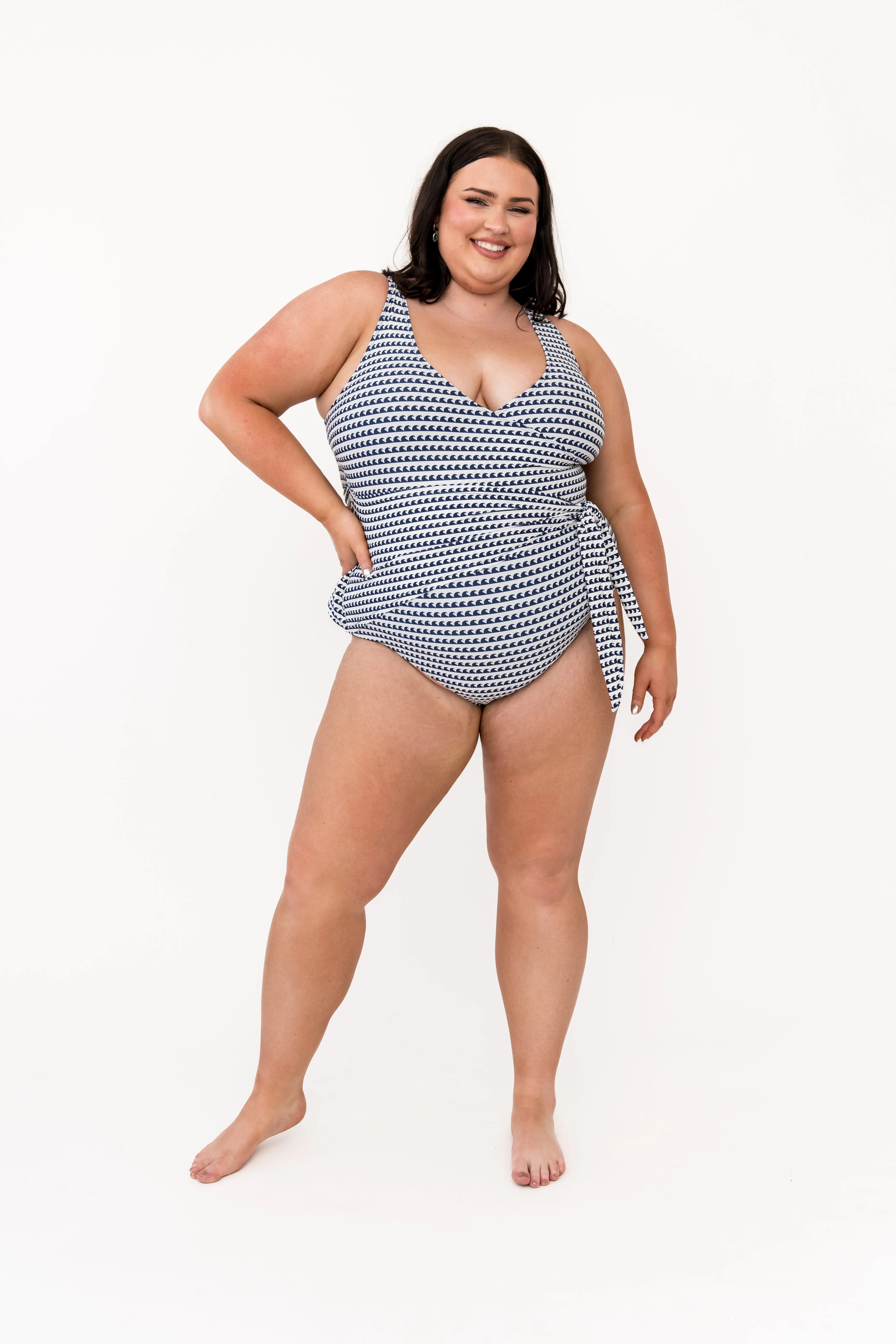 Palm Beach One Piece | Navy Wave