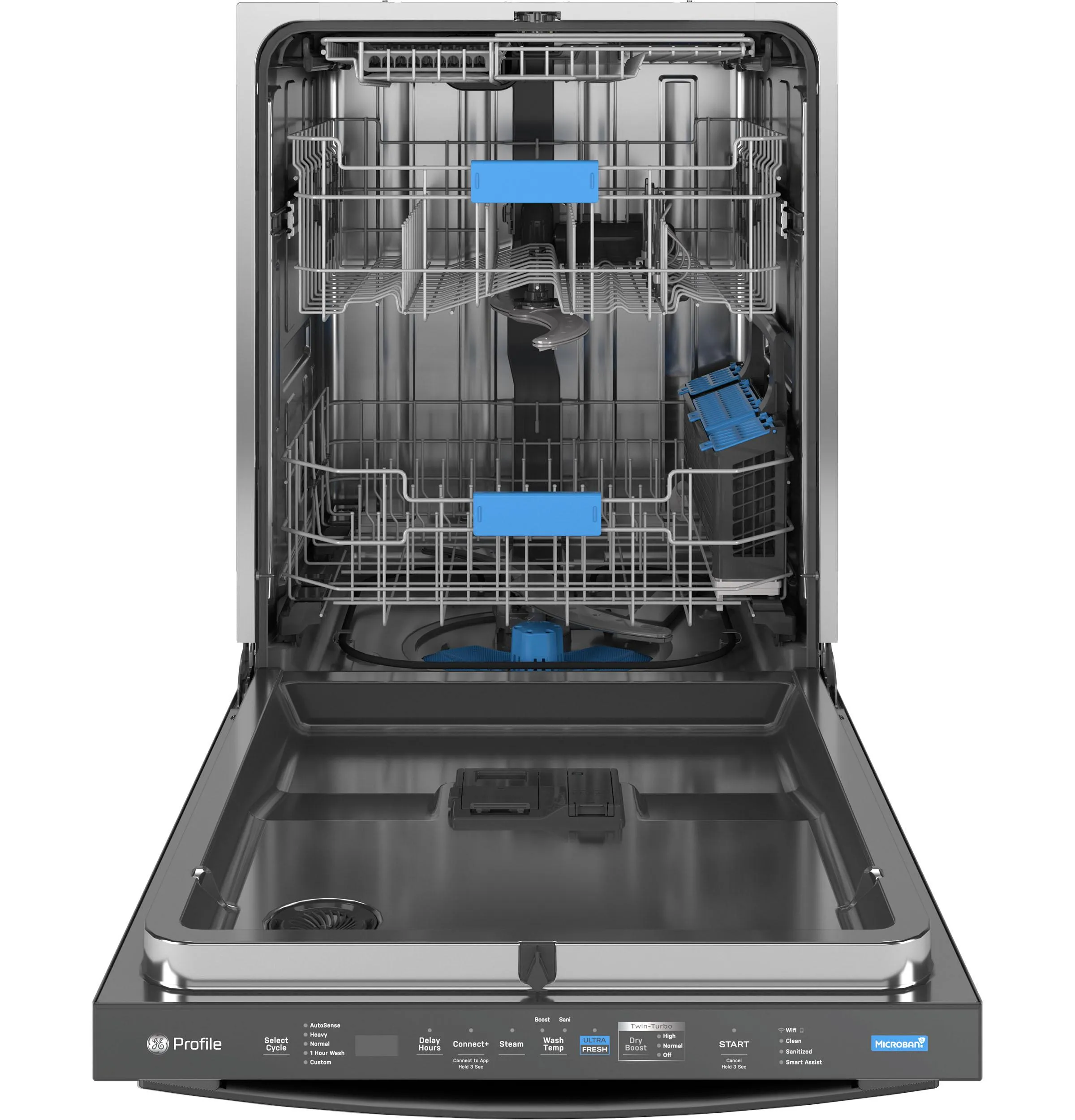 PDT755SBVTS GE Profile™ ENERGY STAR Smart UltraFresh System Dishwasher with Microban™ Antimicrobial Technology with Deep Clean Washing 3rd Rack, 42 dBA