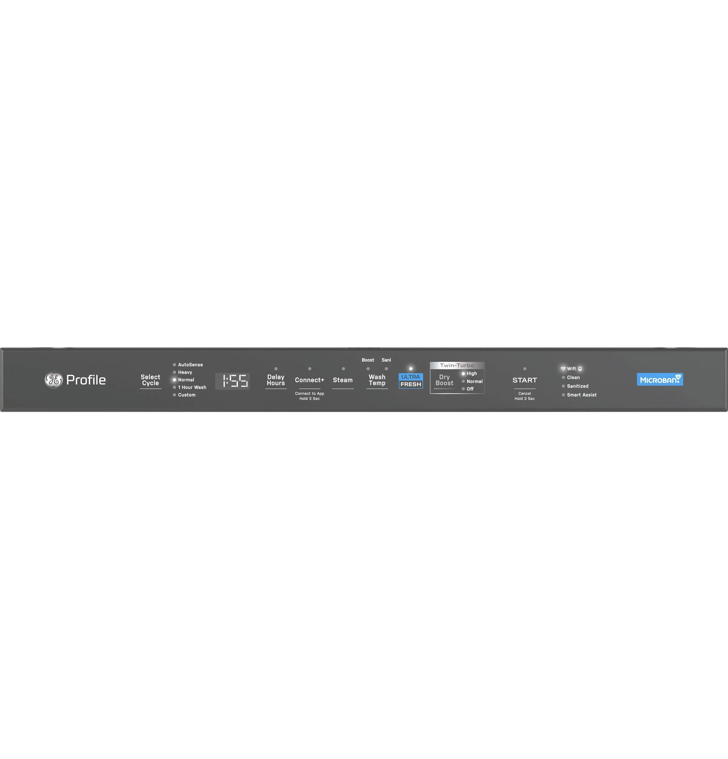 PDT755SBVTS GE Profile™ ENERGY STAR Smart UltraFresh System Dishwasher with Microban™ Antimicrobial Technology with Deep Clean Washing 3rd Rack, 42 dBA