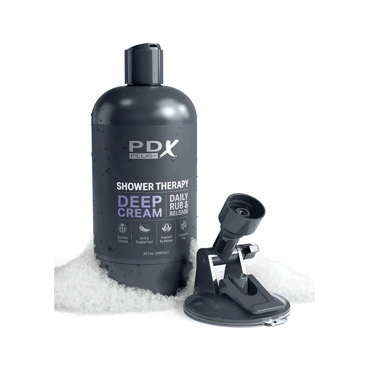 PDX Plus Deep Cream Shower Therapy Stroker