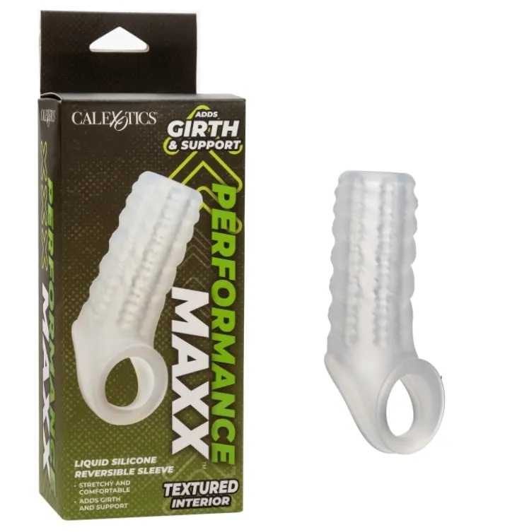 Performance Maxx Liquid Silicone Reversible Clear Penis Sleeve