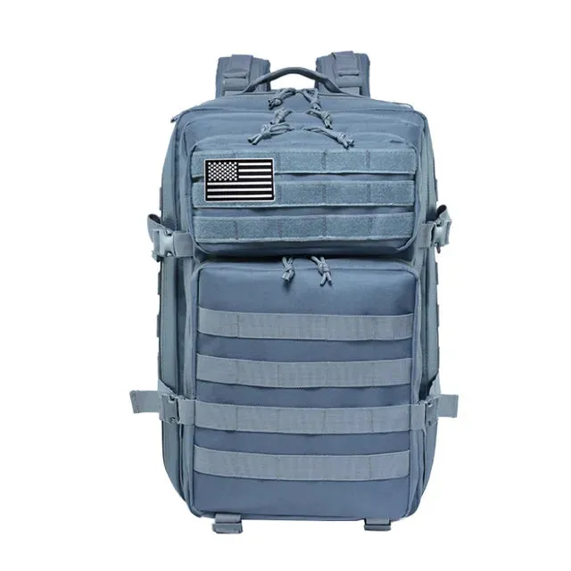 "Ultimate 45L Tactical Backpack: Your All-Weather Military Pack for Outdoor Adventures"