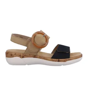 Remonte Jocelyn R6853-60 Backstrap Sandal (Women) - Pazifik/Sand