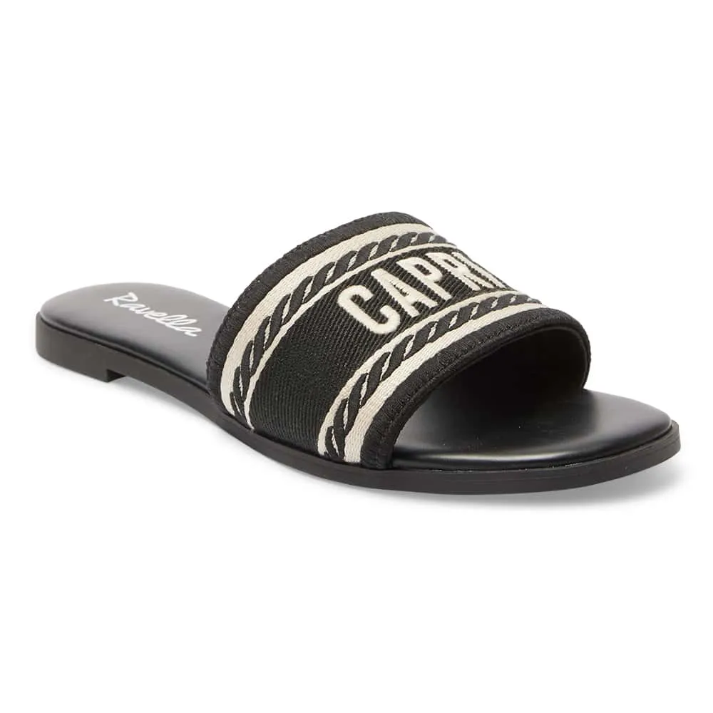 Resort Slide in Black Multi