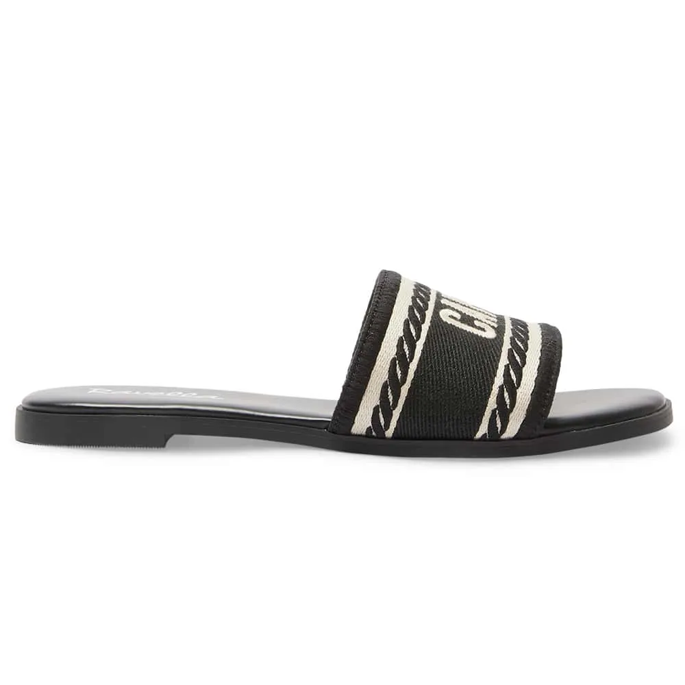 Resort Slide in Black Multi