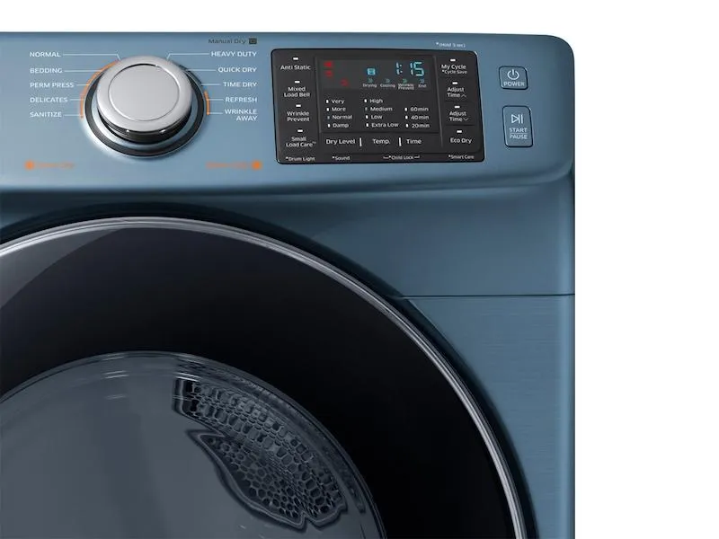 Samsung DVE45M5500Z 7.5 cu. ft. Electric Dryer in Azure Blue