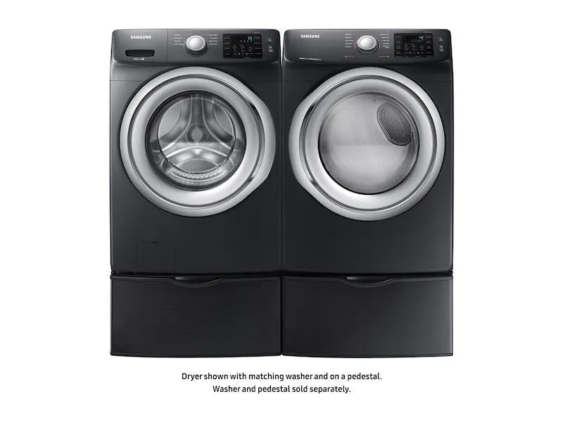 Samsung DVE45N5300V 7.5 cu. ft. Electric Dryer with Steam in Black Stainless Steel