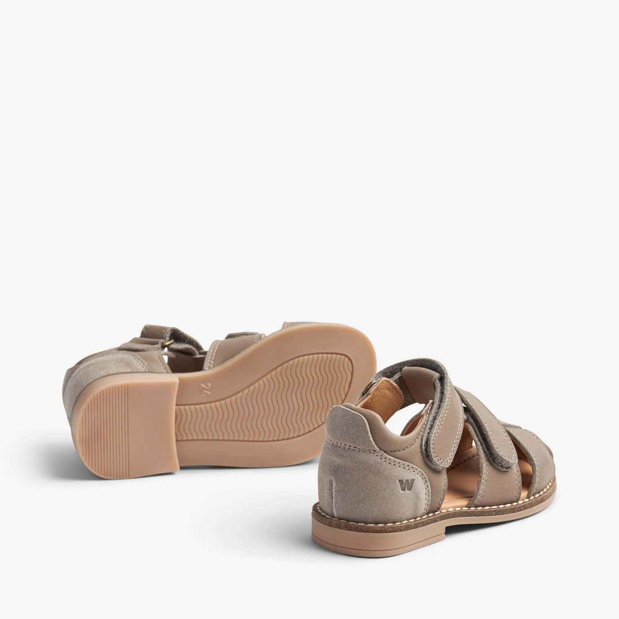 Sandal Closed Toe Bassi - gravel