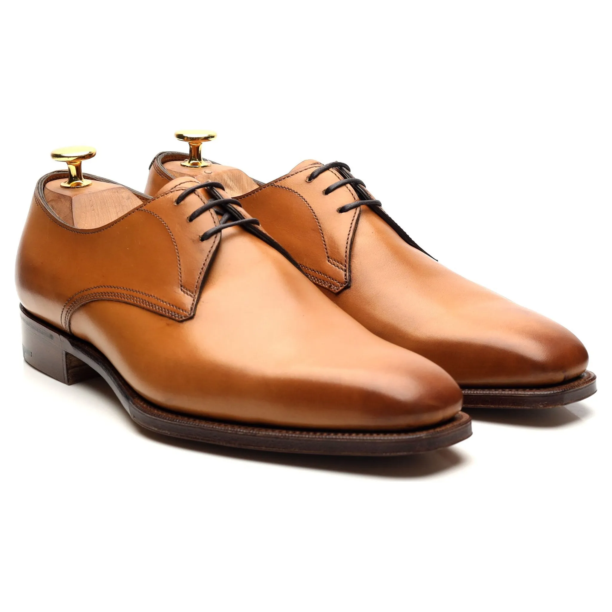 'Shelton' Tan Brown Leather Derby UK 5.5 E