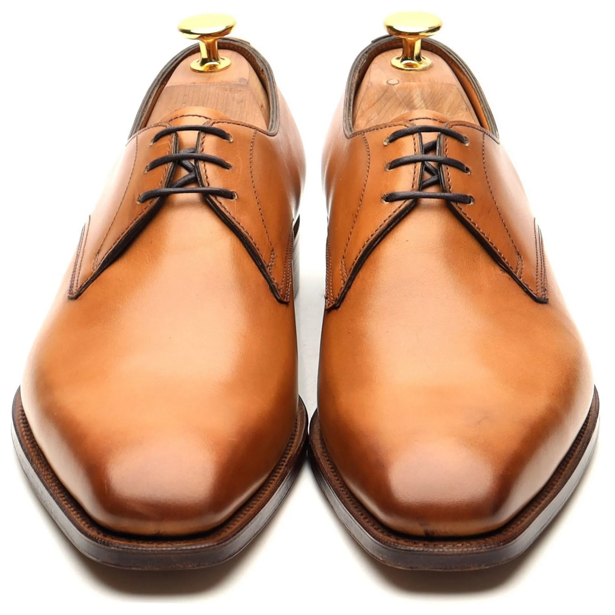 'Shelton' Tan Brown Leather Derby UK 5.5 E