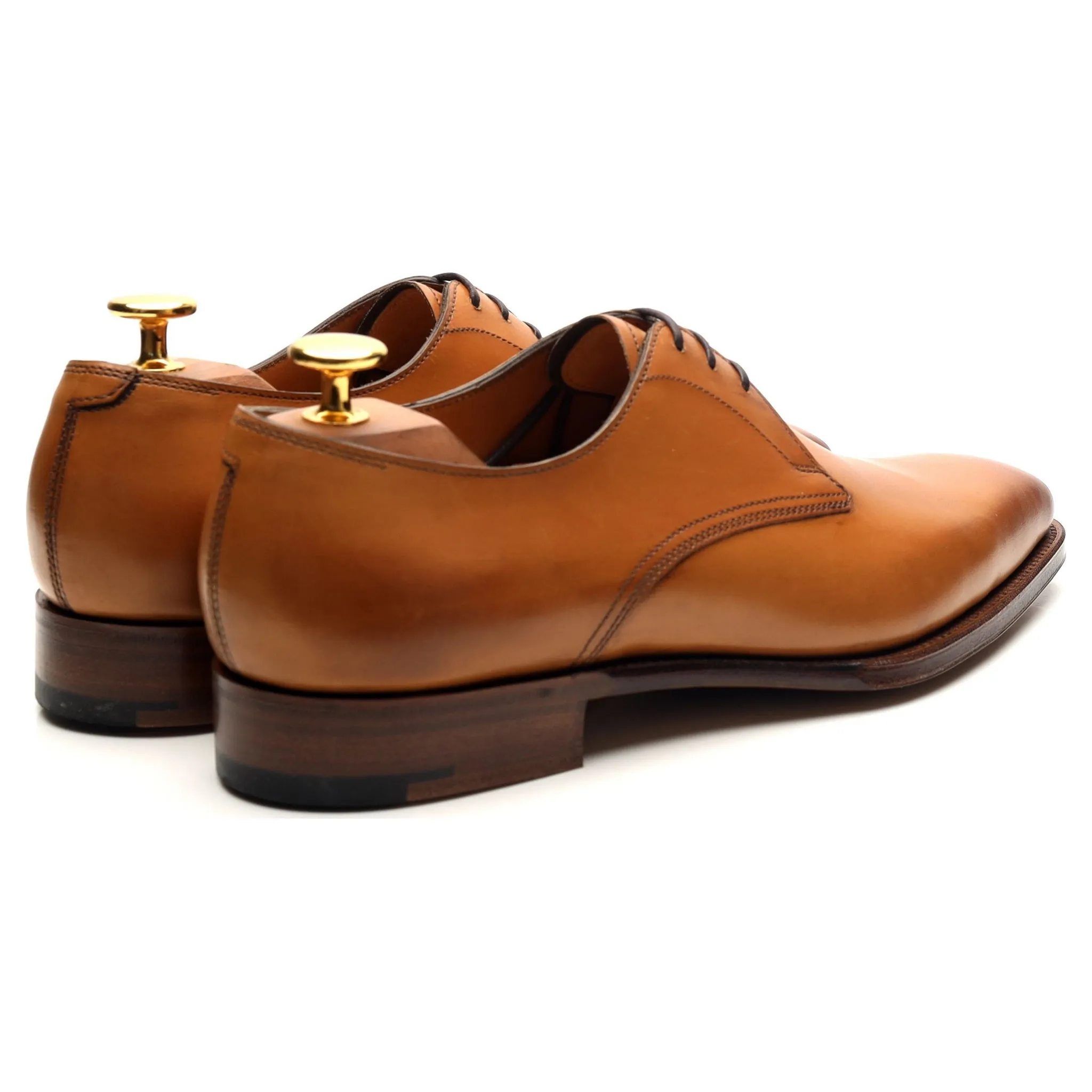 'Shelton' Tan Brown Leather Derby UK 5.5 E