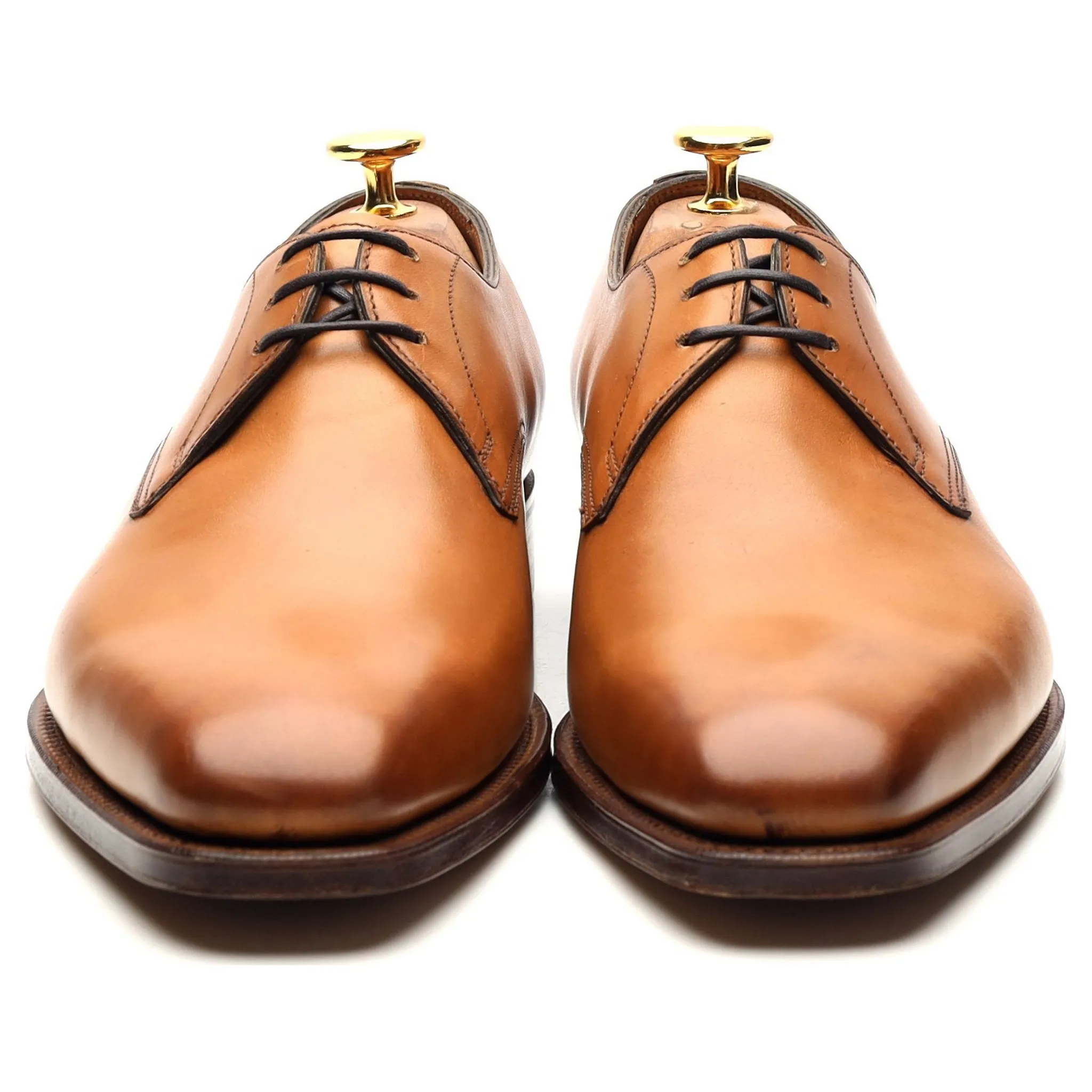 'Shelton' Tan Brown Leather Derby UK 5.5 E