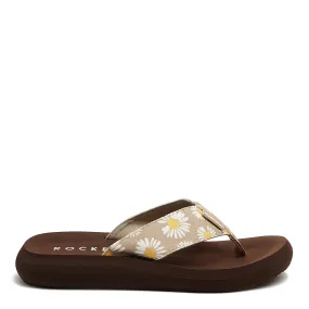 Spotlight Brown Daisy Flip-Flops