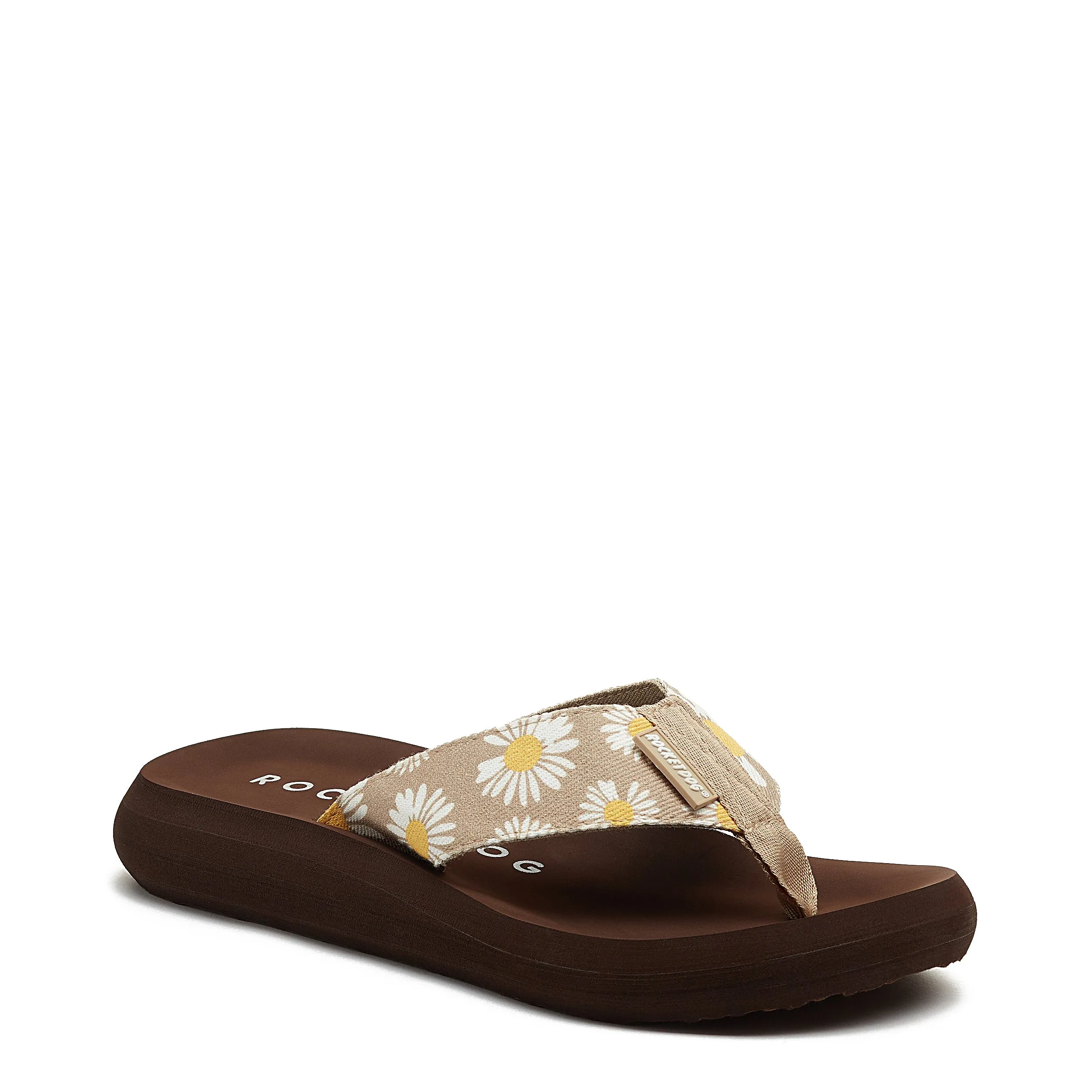 Spotlight Brown Daisy Flip-Flops