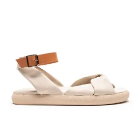 SS24 WRAP Off-White | Leather Sandals