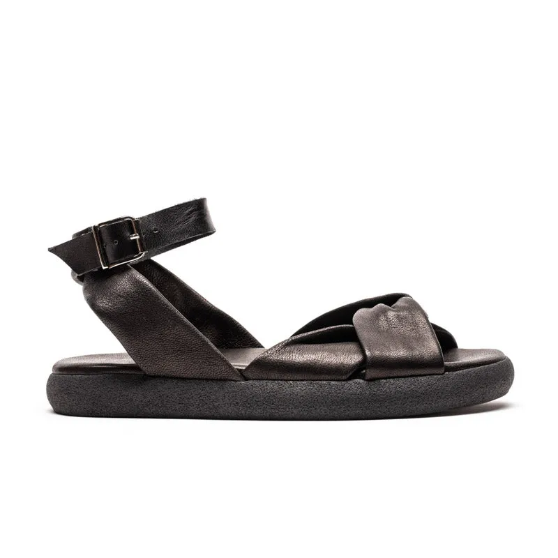 SS24 WRAP Smoke | Leather Sandals