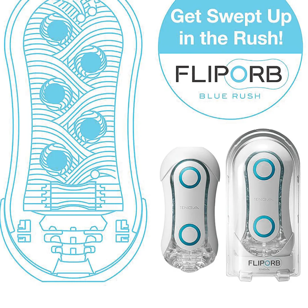 Tenga Flip Orb  Masturbator - Blue Rush