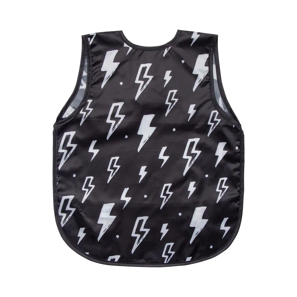 Tiny Twinkle Mess-Proof Apron Bib - Lightning