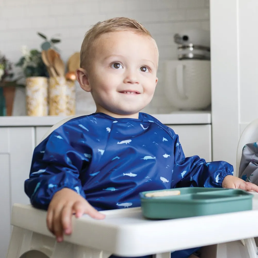 Tiny Twinkle Mess-Proof Full Sleeve Bib - Ocean Life