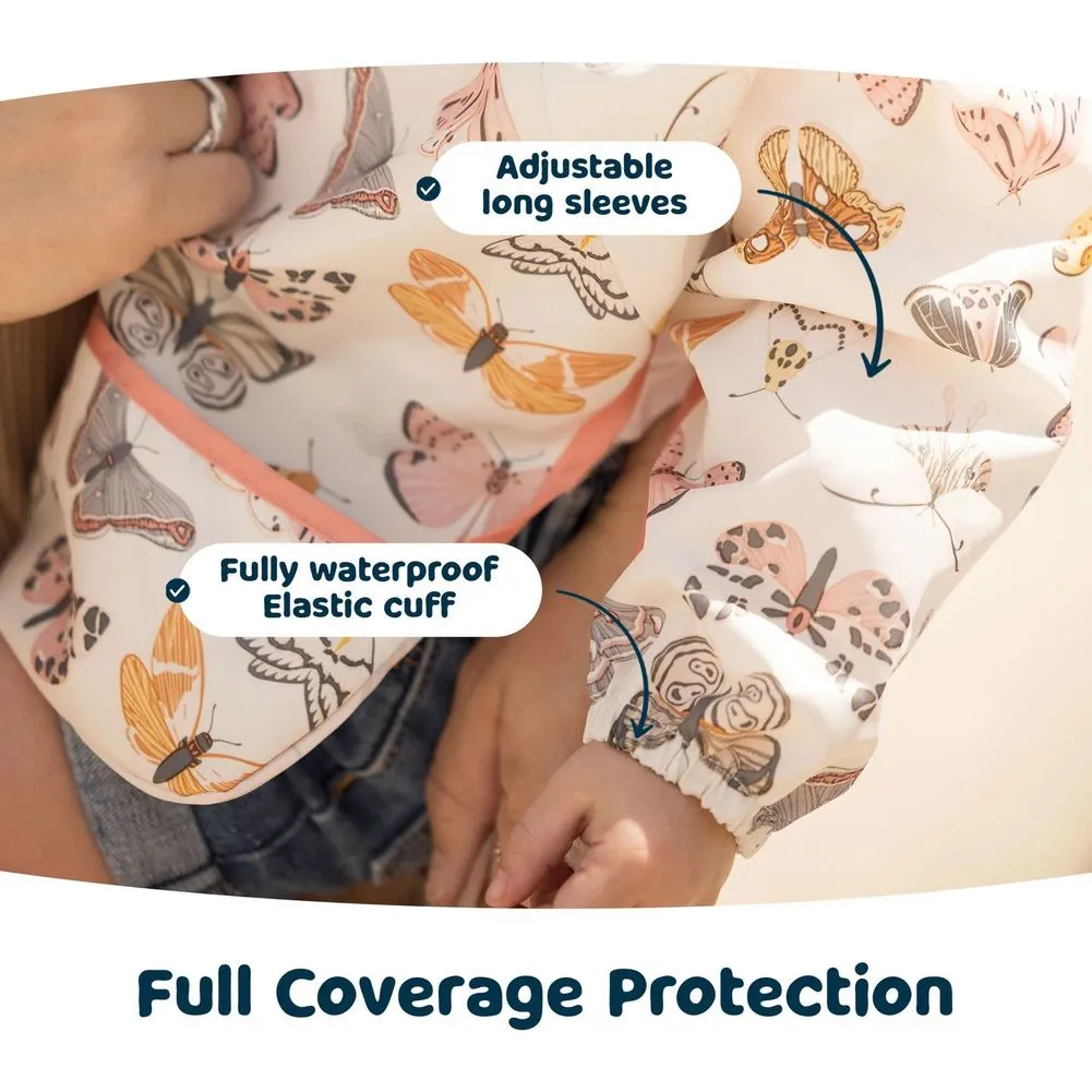 Tiny Twinkle Mess-Proof Full Sleeve Bib - Space