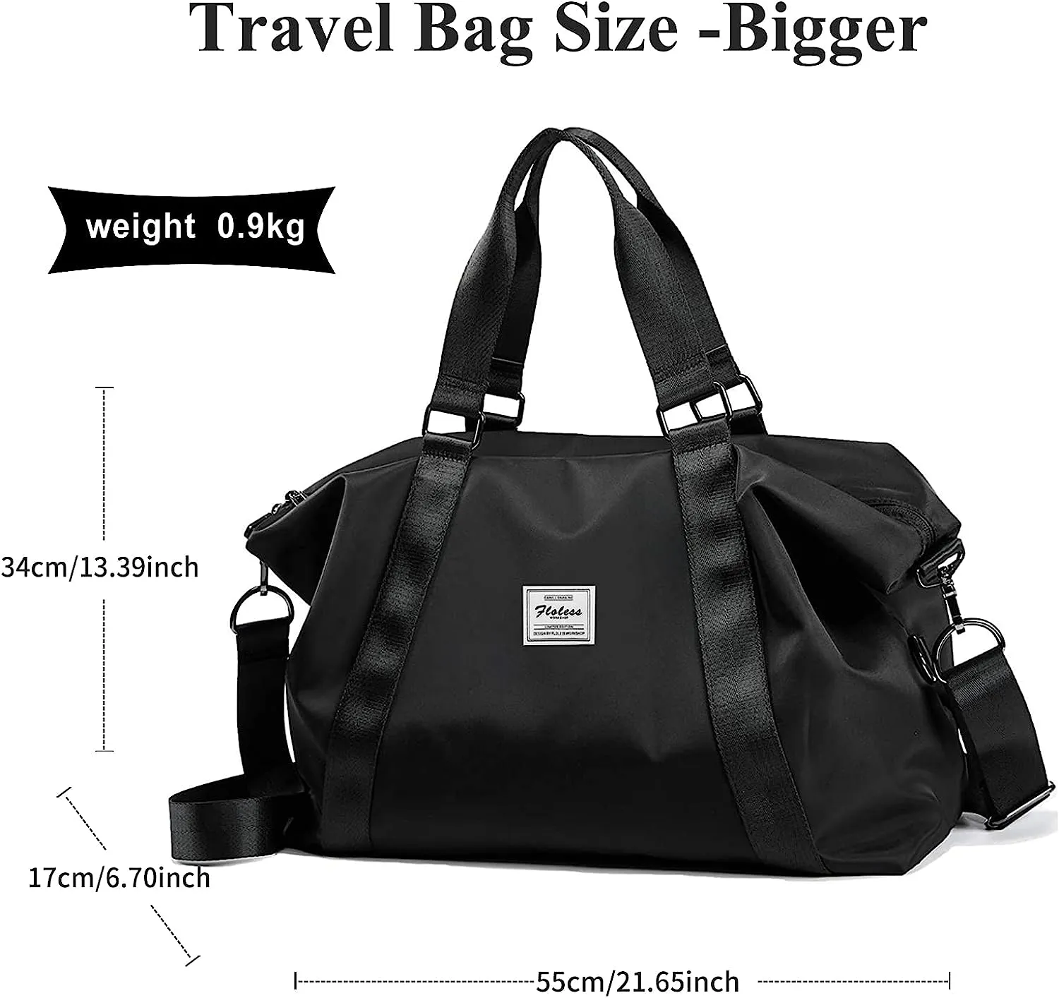 Travel Duffle Bag Men's Sports Tote Gym Bag Shoulder Weekend Travel Bag